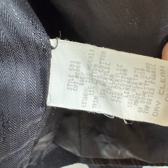 Vintage Y2k 90s Size Small Wool Mohair Blend Faux Fur Collar Cropped Blazer - Picture 7 of 7